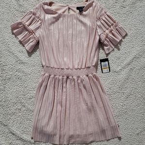 Nwt. Pink metallic dress